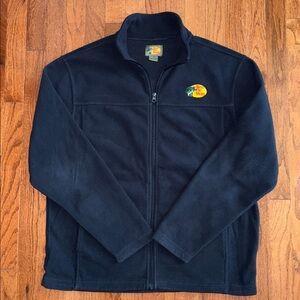 Bass Pro Shops Navy Full Zip Fleece Jacket Size Medium